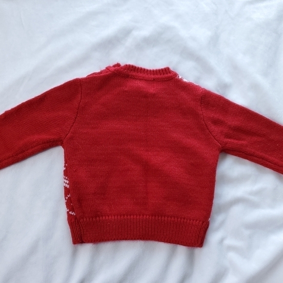 My First Ugly Christmas Holiday Knit Sweater Red 3-6 Months - Picture 5 of 5